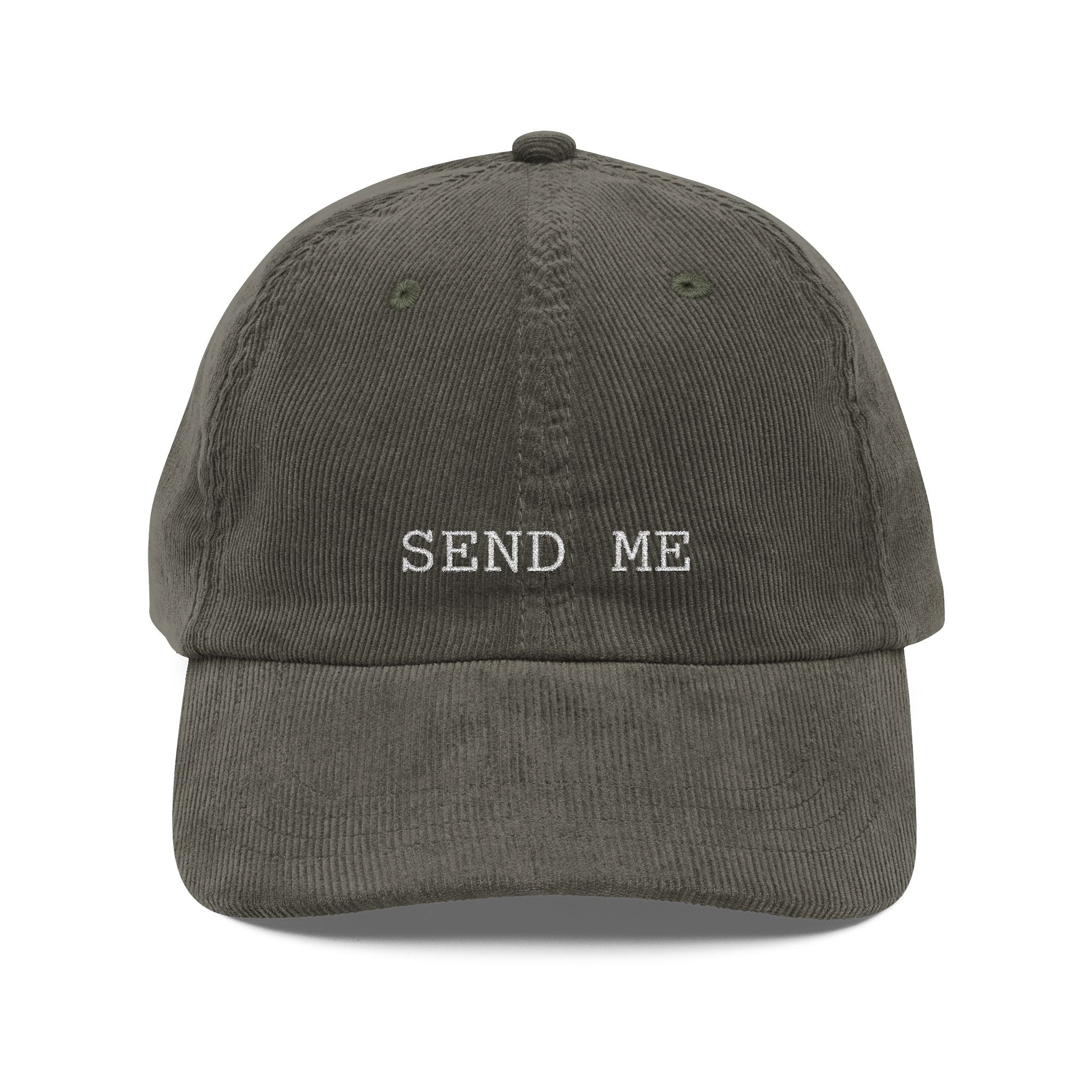 Send Help Cap Send Me Corduroy Cap – Jonathan Yanez Bookshop