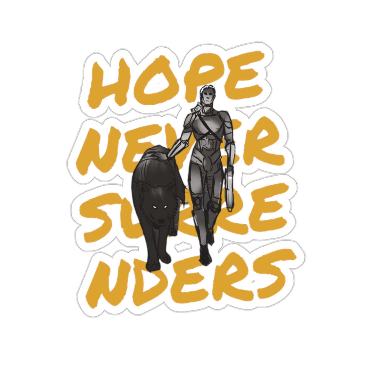 Hope Never Surrenders Sticker