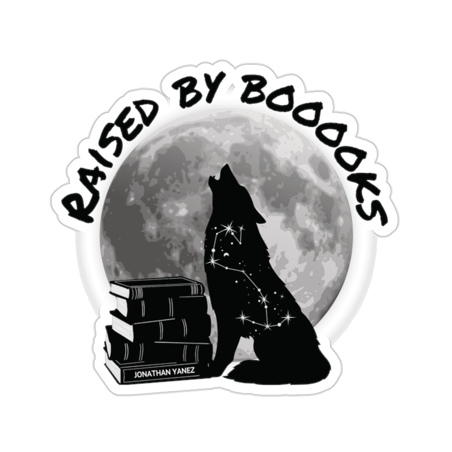 Raised by Books Sticker