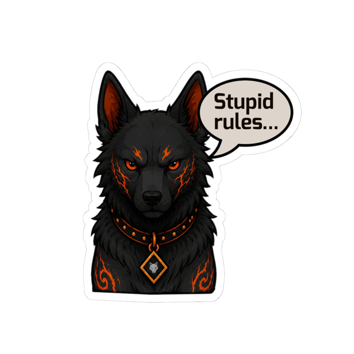 Odin "Stupid Rules" Sticker 3"
