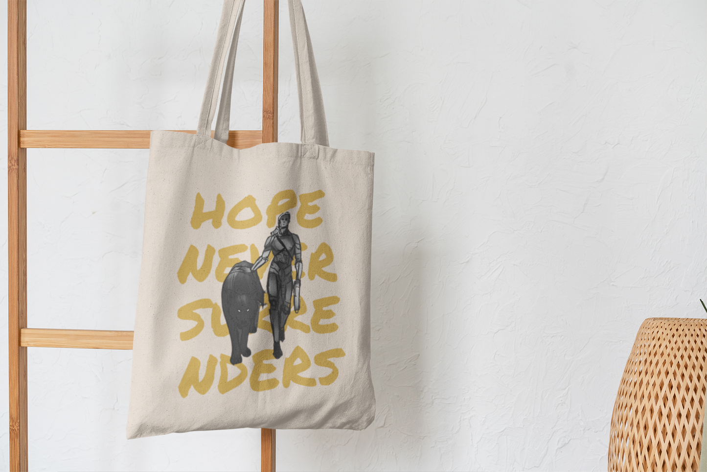 Hope Never Surrenders Canvas Tote Bag